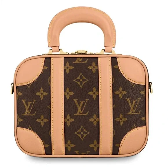 Louis Vuitton Ltd edition mini luggage monogram top handle shoulder brown purse - Picture 2 of 15